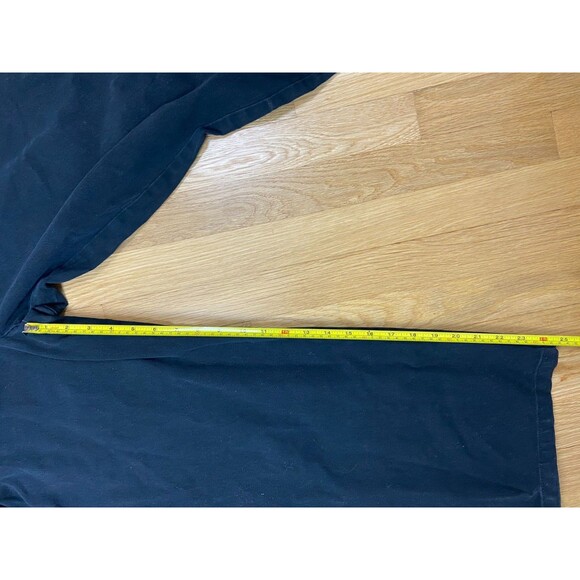 Talbots Black Jeans Size 12 Womens Cropped Pants Trousers Wide Leg Comfort - Picture 7 of 8